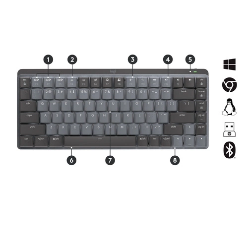 Wireless keyboard Logitech MX Mini Mechanical QWERTY