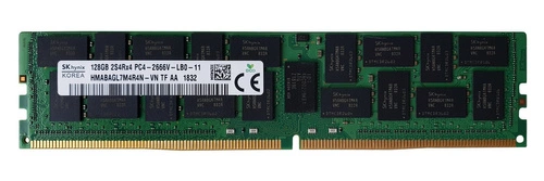 Memory RAM 1x 128GB Hynix ECC LOAD REDUCED DDR4 2S4Rx4 2666MHZ PC4-21300 LRDIMM | HMABAGL7M4R4N-VN