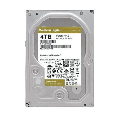 Hard Disk Drive Western Digital GOLD 3.5'' HDD 4TB 7200RPM SATA 6Gb/s 256MB | WD4003FRYZ