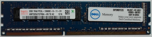 Memory RAM 1x 2GB DELL PowerEdge & Precision Workstation DDR3 1333MHz ECC UNBUFFERED DIMM | SNPDM0KYC/2G 