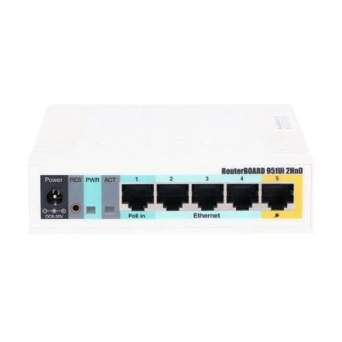 Access Point Mikrotik RB951Ui-2HnD 2,4 GHz | 5 GHz 300 Mbps 802.11 b/g/n