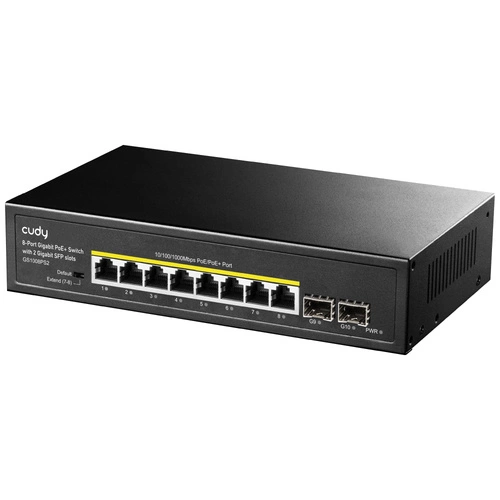 Switch Cudy GS1008PS2 8x 1Gb 2x SFP 120 W PoE+