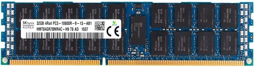 Memory RAM 1x 32GB Hynix ECC REGISTERED DDR3  1333MHz PC3-10600 RDIMM | HMT84GR7BMR4C-H9