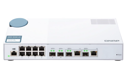 Switch QNAP QSW-M408-2C 8x 1Gb 2x SFP+ 2x RJ-45/SFP+