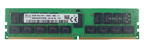Memory RAM 1x 32GB Hynix ECC REGISTERED DDR4 2Rx4 2400MHz PC4-19200 RDIMM | HMA84GR7AFR4N-UH