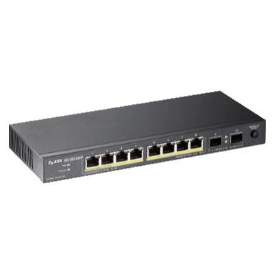 Switch Zyxel GS1100-10HP-EU0101F 8x 10/100/1000 2x SFP 240 W PoE+