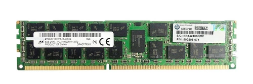 Memory RAM 1x 8GB Micron ECC REGISTERED DDR3 1333MHz PC3-10600 RDIMM | MT36JSZF1G72PZ-1G4