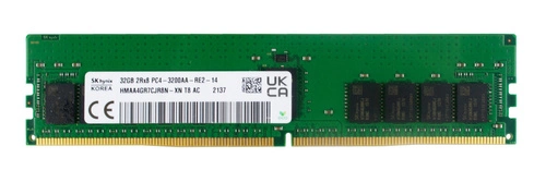Memory RAM 1x 32GB Hynix ECC REGISTERED DDR4 2Rx8 3200MHz PC4-25600 RDIMM | HMAA4GR7DJR8N-XN